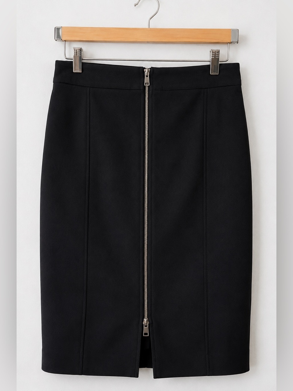 Rag & Bone Black Full Zip Pencil Skirt Size 0 EUC